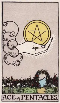 Ace of Pentacles tarot card