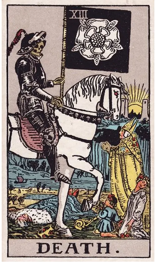 Death tarot card from the Rider-Waite-Smith deck