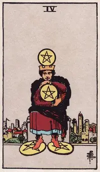 Four of Pentacles tarot card