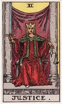 Justice tarot card