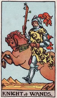 Knight of Wands tarot card