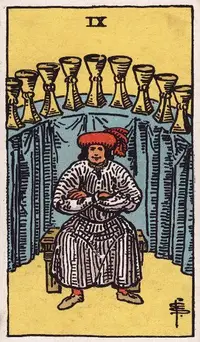 Nine of Cups tarot card