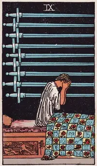 Nine of Swords tarot card
