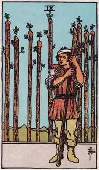 Nine of Wands tarot card