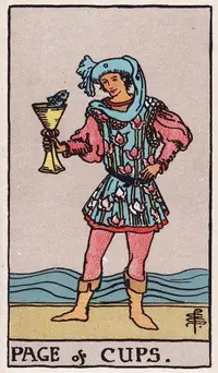 Page of Cups tarot card
