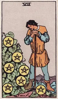 Seven of Pentacles tarot card