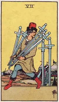 Seven of Swords tarot card