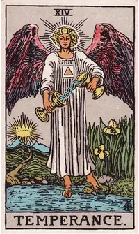 Temperance tarot card