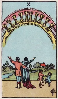 Ten of Cups tarot card