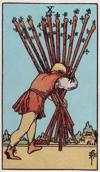 Ten of Wands tarot card