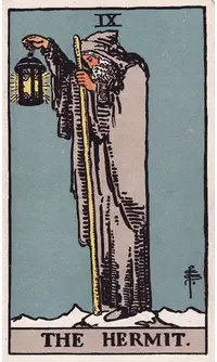 The Hermit tarot card