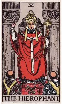 The Hierophant tarot card