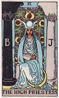 The High Priestess tarot card