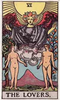 The Lovers tarot card