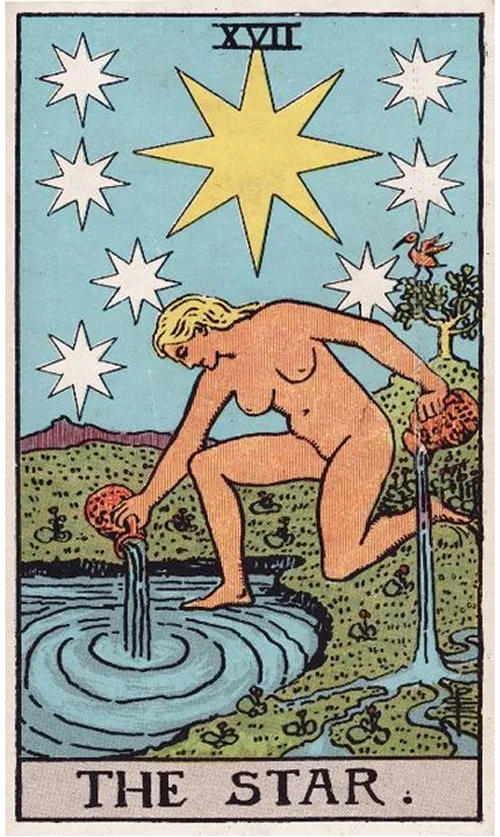 The Star tarot card from the Rider-Waite-Smith deck