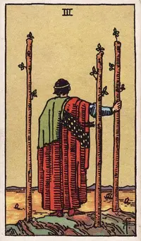Three of Wands tarot card